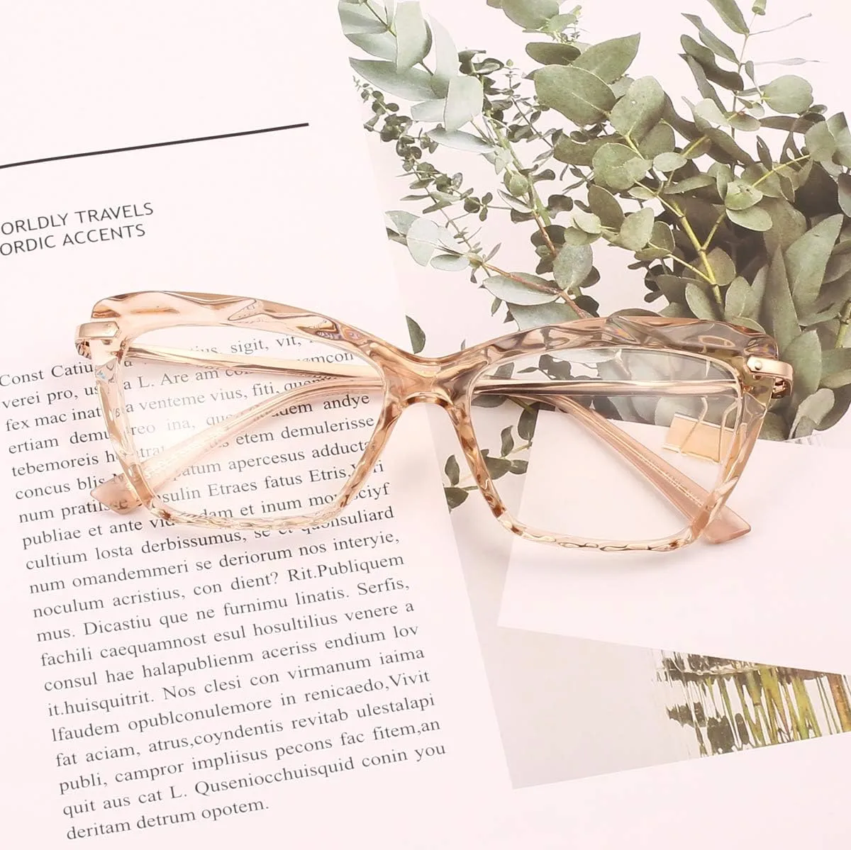 Womens Clear Lens Poxas archive Mod Fashion Glasses Frames Cat Eye Eyeglasses For 