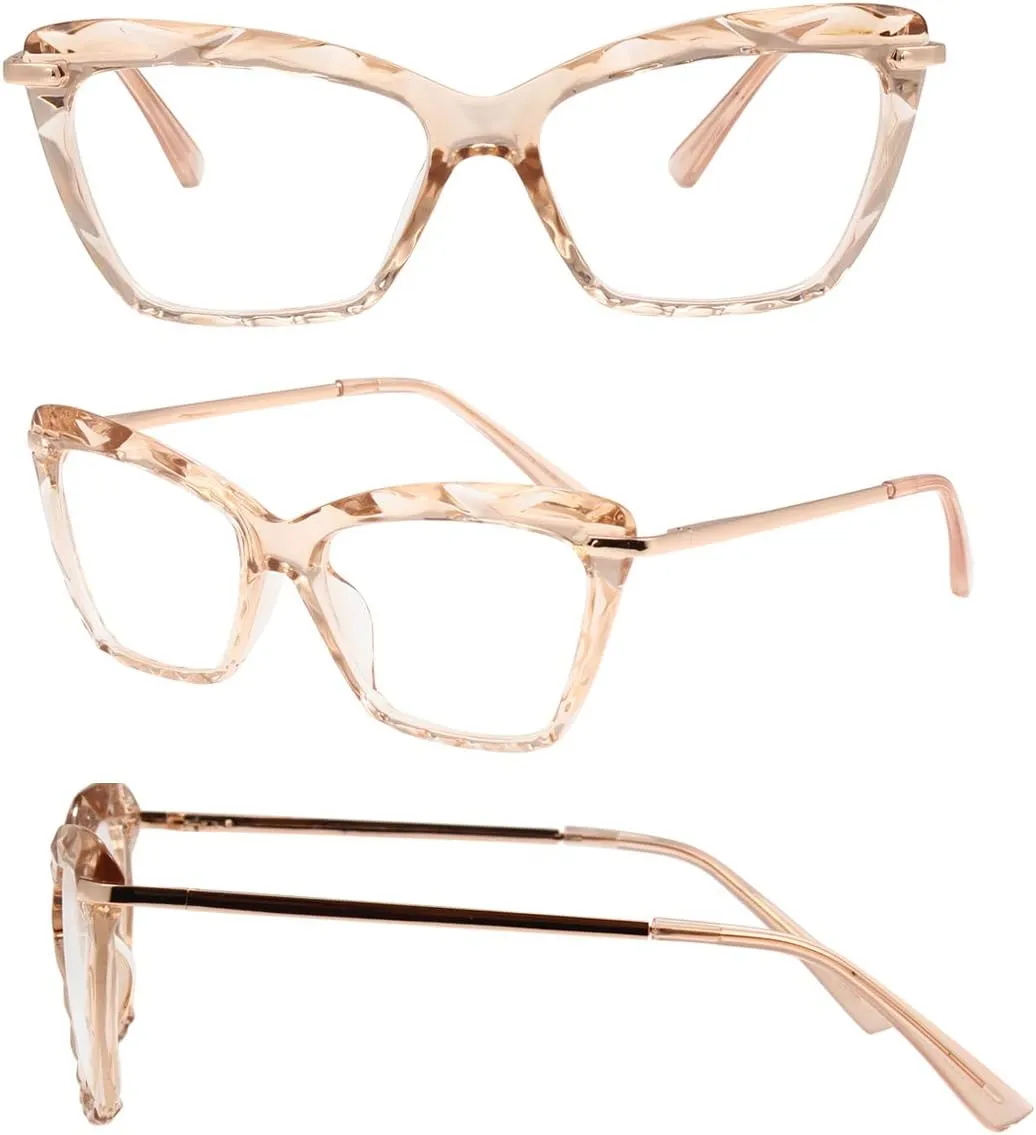 Womens Clear Lens Poxas archive Mod Fashion Glasses Frames Cat Eye Eyeglasses For 