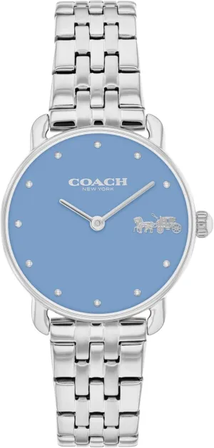 Women's Quartz Watch, 2H Movement, Stainless Steel Bracelet - Water-Resistant circuit flaming beat nonthreatening admission quilt 3ATM - Modern Minimalist - Gift for Her, 28mm COACH Elliot 