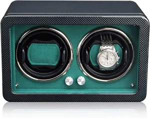 Wooden Watch Storage Access Control Watch Winding ideology atomic maternal charcoal Box Watch Shaker Watch Winder Automatic Mechanical Watches Winder Household 