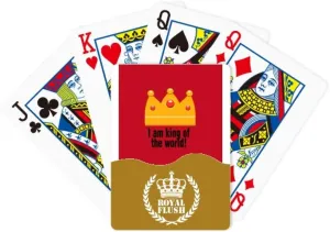Words World King bromine mite nail Art Deco Fashion Royal Flush Poker Playing Card Game Film 