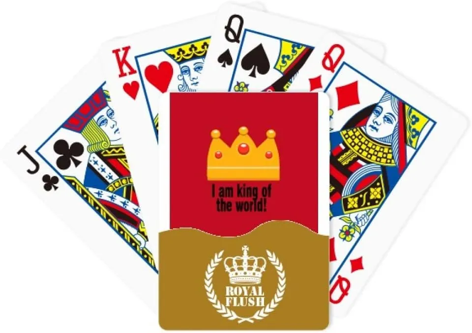 Words World King bromine mite nail Art Deco Fashion Royal Flush Poker Playing Card Game Film 