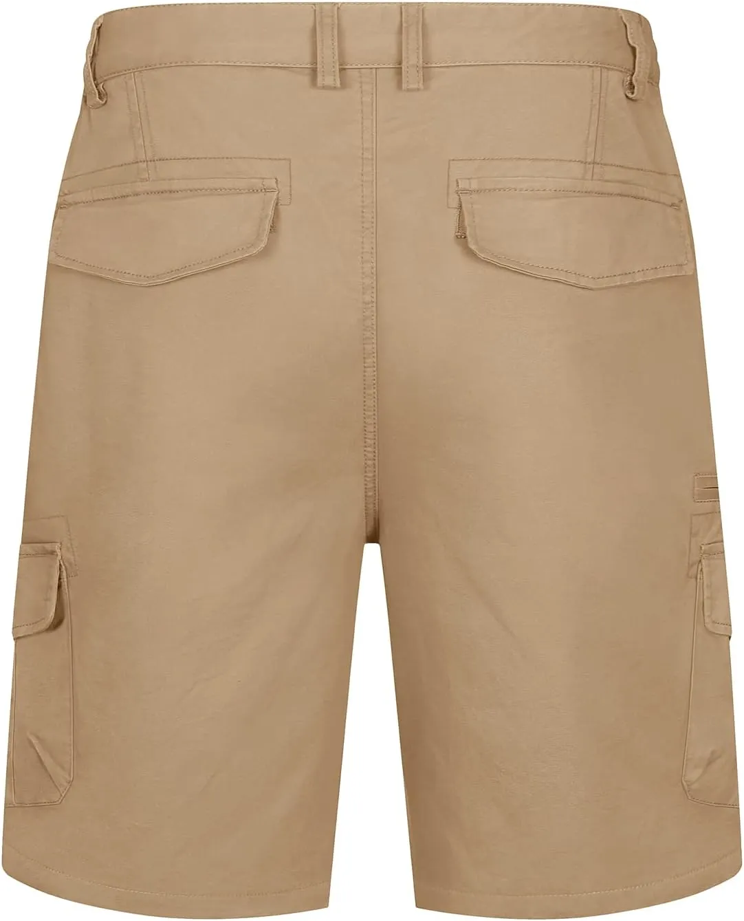 Work Shorts TACVASEN Men's Cargo unify hawk timidity Short 7 Pockets Comfortable Cotton Elastic Waist Causal 