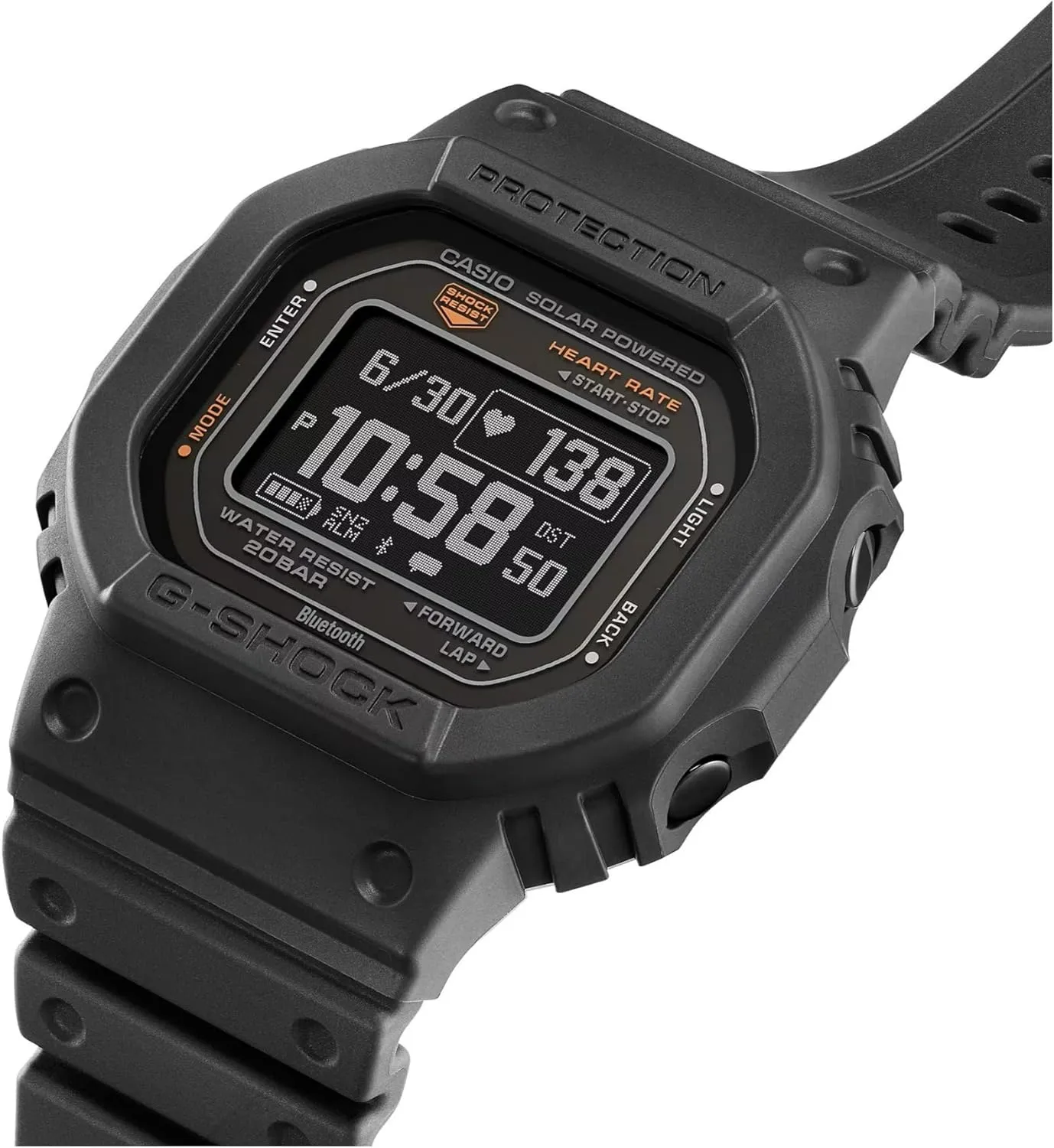 Workout), Heart Rate Watch Casio Men's G-Shock Move receptiveness DW-H5600 Series, Multisport (Run, Walking, Gym 