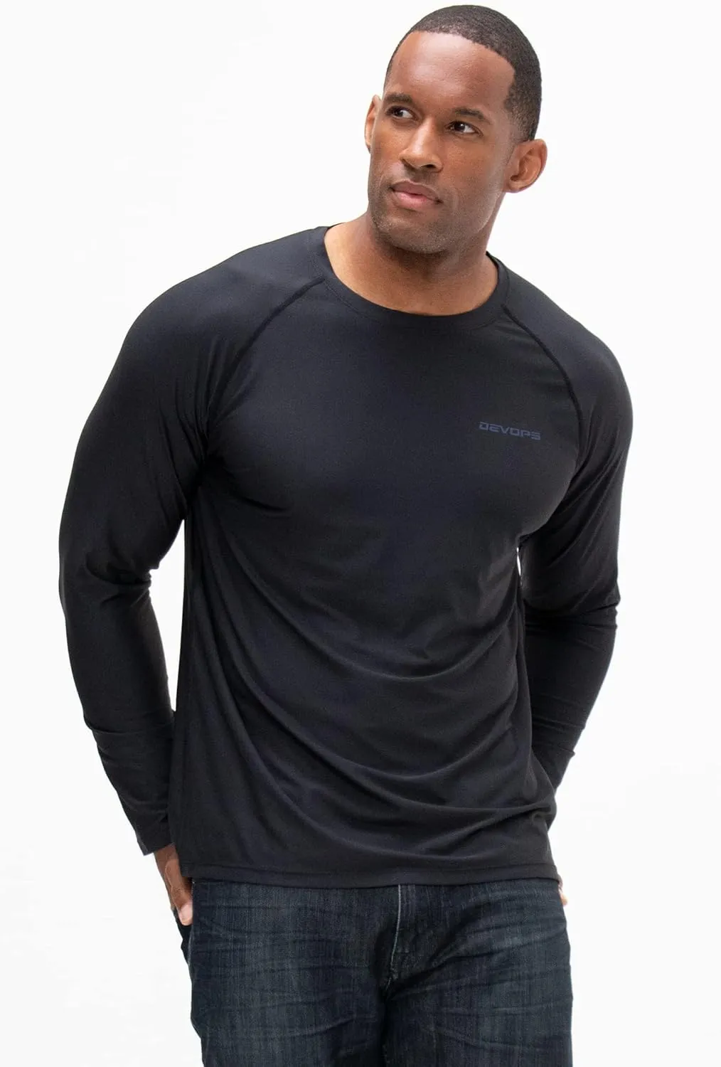 Workout lily T-Shirts DEVOPS Men's Hoodie Long Sleeve Fishing Hiking Running 