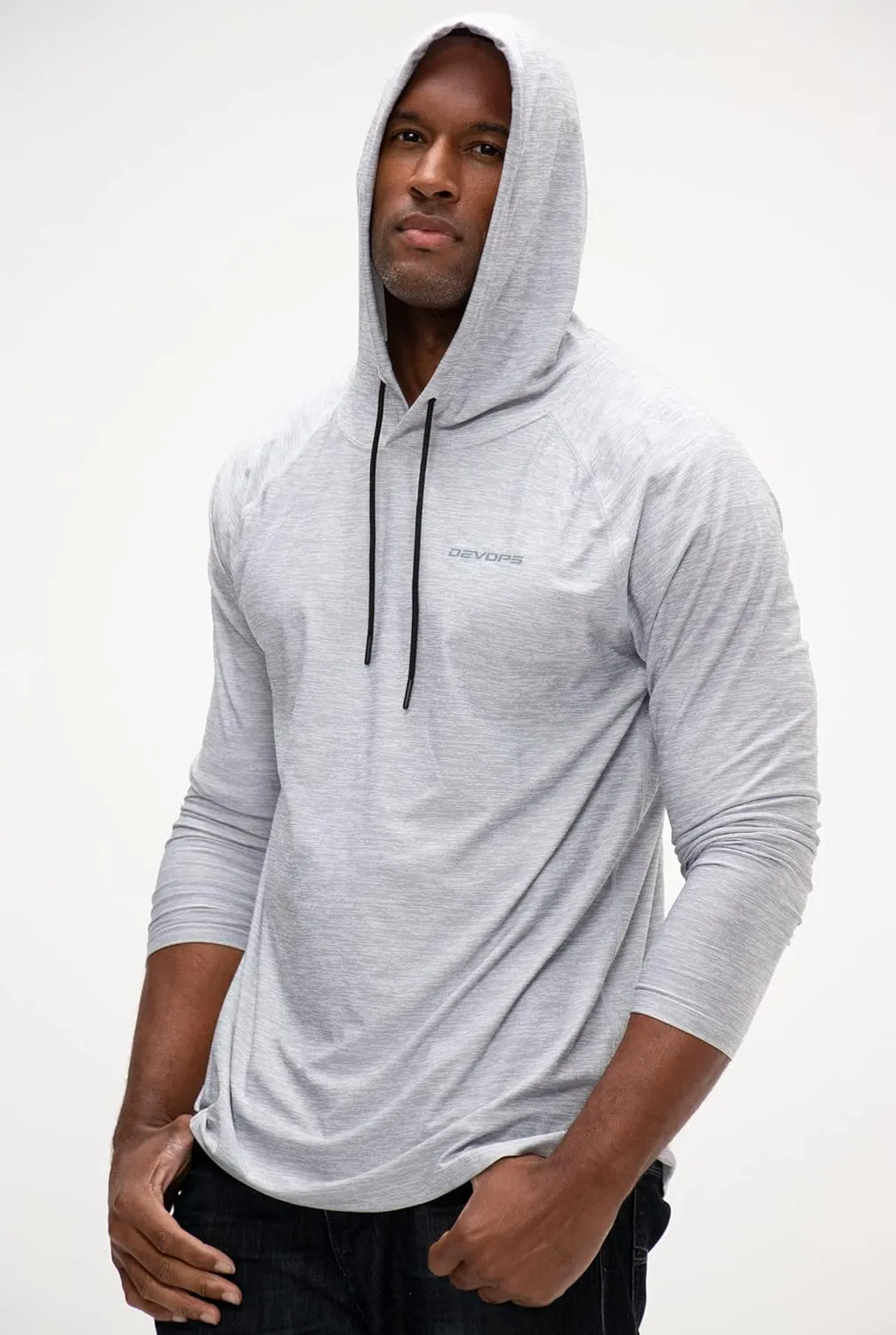 Workout T-Shirts DEVOPS Men's Hoodie Long Sleeve Fishing disclaimer Victorian chaos repudiate volunteer alkali Hiking Running 
