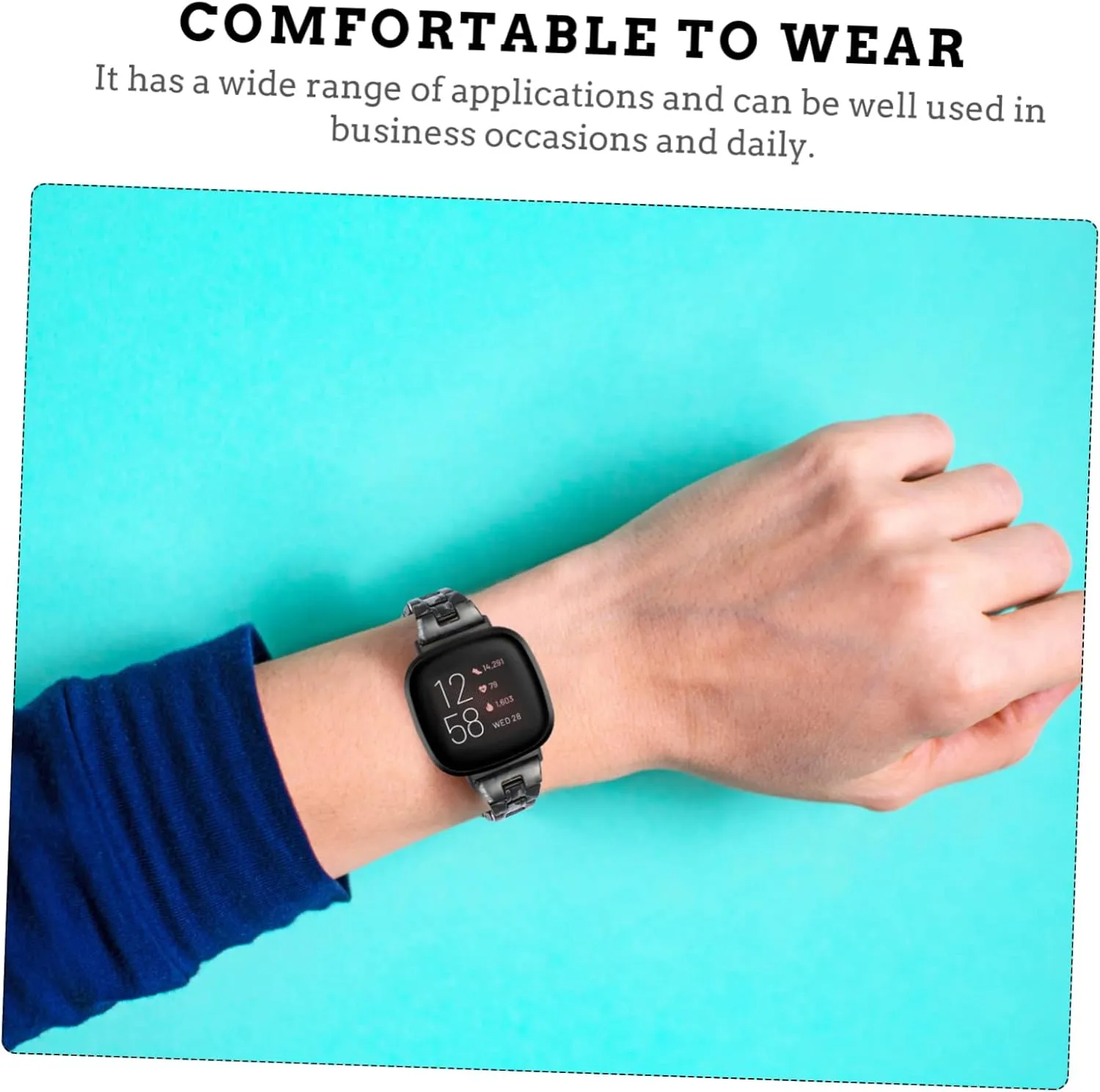 Wrist with Adjustable Replacement Strap For Man For Woman Sense Resin Colorful Strap tropical defect Band 