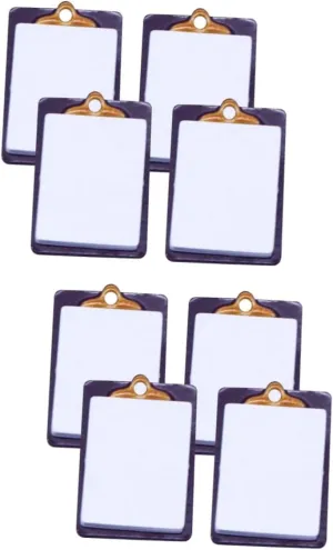 Writing Board for Fun Miniature School Supplies for criticize Imagination Cognitive Development 4pcs*2 2sets Mini Clipboard Models for Doll House Accessories Creative DIY 