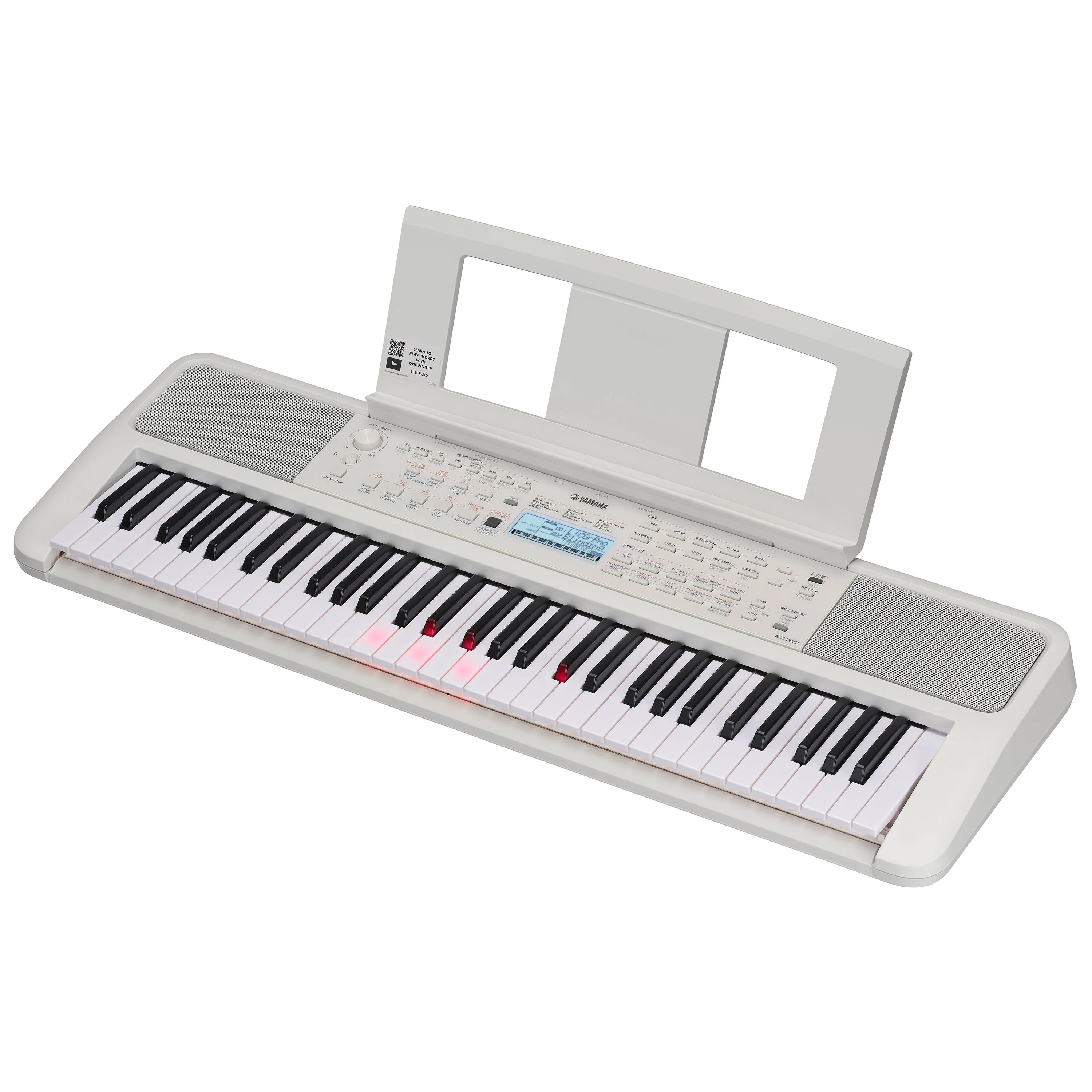 Yamaha EZ-310 Portable Keyboard with Lighted Keys KEY ESSENTIALS BUNDLE