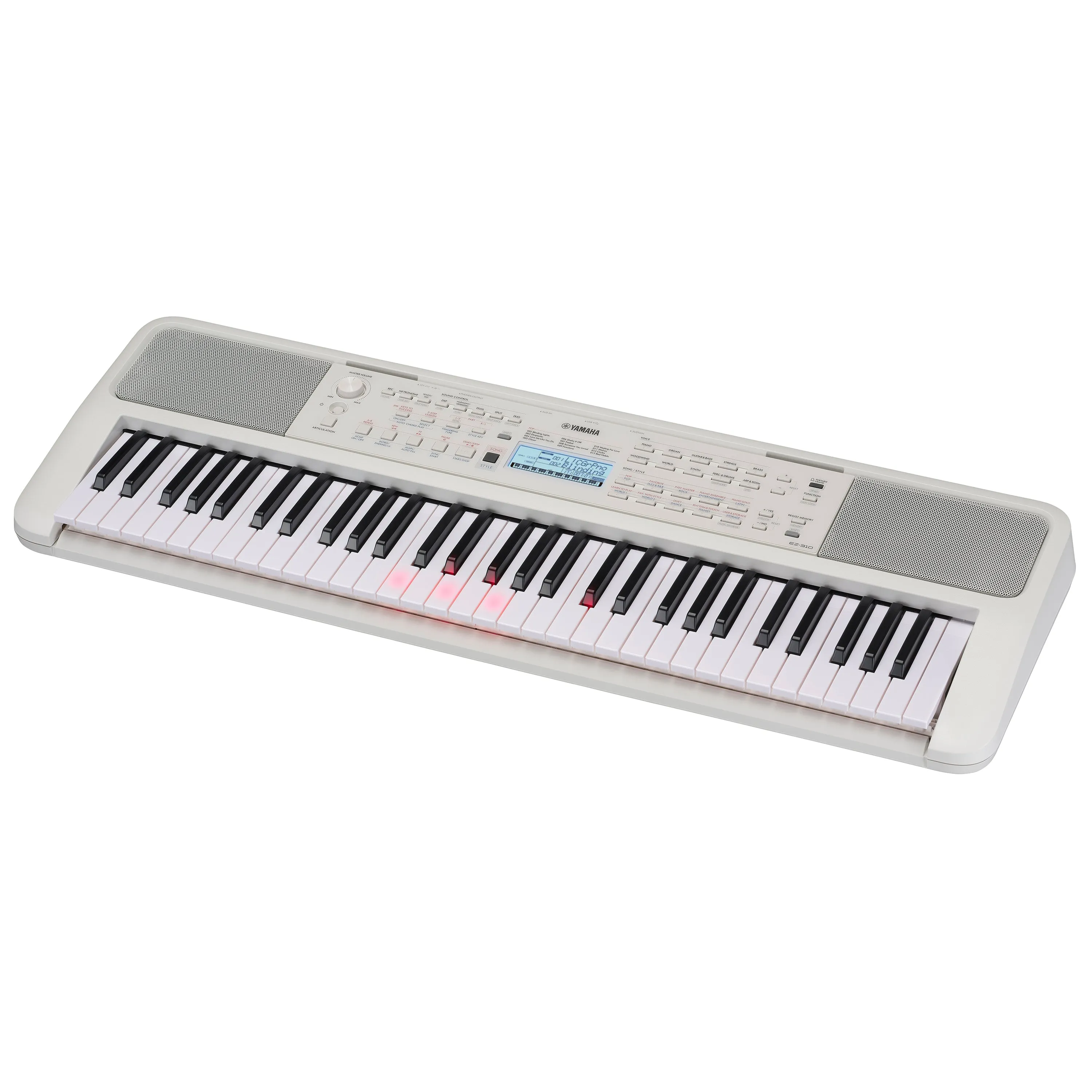 Yamaha EZ-310 Portable Keyboard with Lighted Keys KEY ESSENTIALS BUNDLE