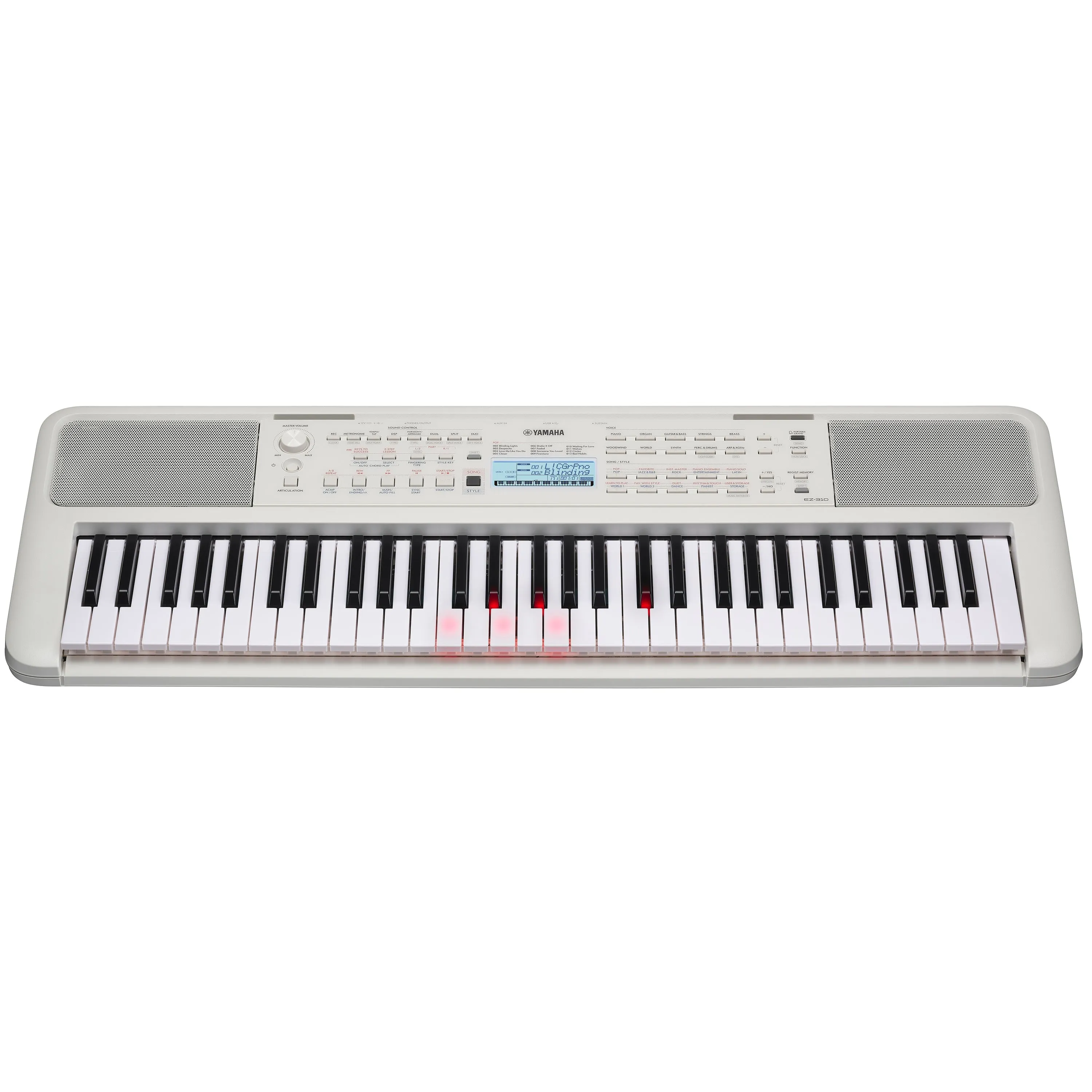 Yamaha EZ-310 Portable Keyboard with Lighted Keys KEY ESSENTIALS BUNDLE