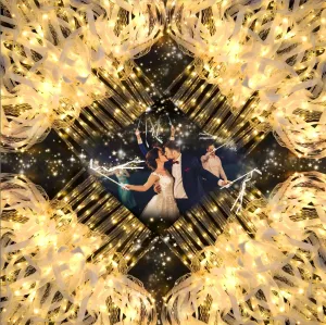 Year$ Thanksgiving$ Concert 68PCS light up wands for wedding$ Wedding resilience Wands Streamers with 3 Colorful Flashing Modes$ Fairy Wands$ LED Silk Fairy Wand with Bells for Wedding$ New 