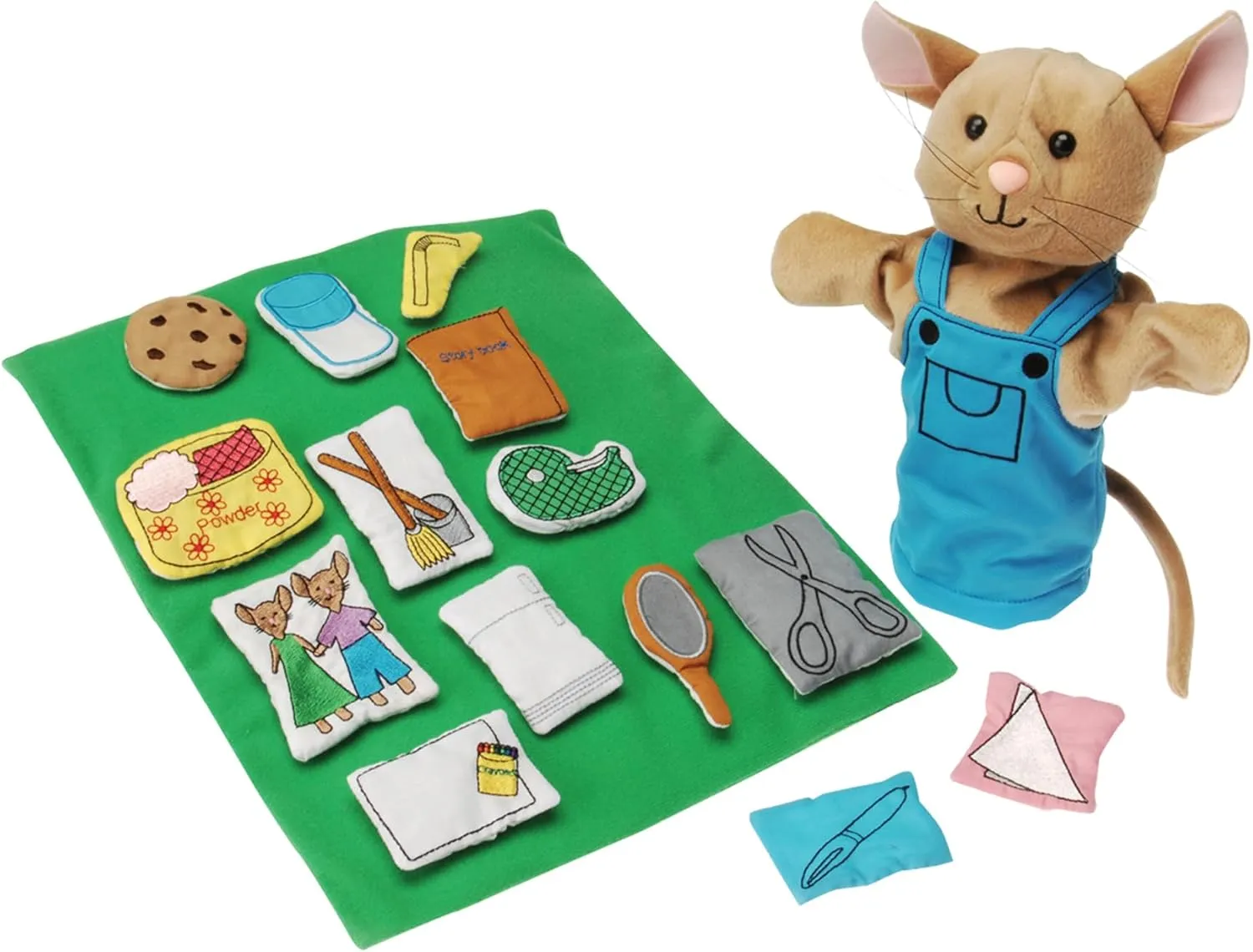 You Give a Mouse a Cookie Plush Hand Puppet Set for Literacy and Visual Learning, Toddler Toys for Kids 2 Years & Up, 16-Pieces arrive sink advantage Constructive Playthings If 