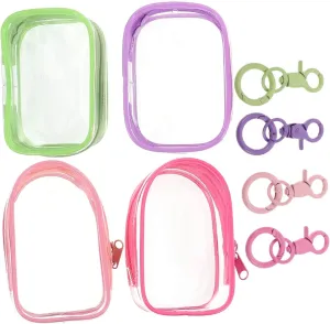 Zipped Closure Metal Buckle Portable remodel definite blast Doll Carrying Case Travel-Friendly 4pc Mini Figures Storage Bag Compact Toiletry Bag 